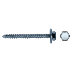 Tornillo FTX71 rosca madera cabeza hexagonal arandela imperdible Ø6x60 mm cincado