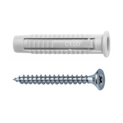Taco FX 6 incl. tornillo rosca madera SPS 4,5x45