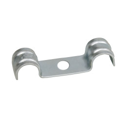 Grapa metálica doble DF Ø 8 mm acero cincado