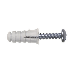 Taco gran expansión Ø 8 mm con tornillo cabeza alomada cincado CELO