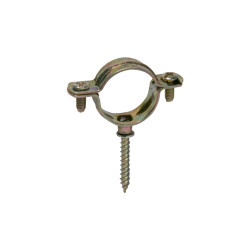Abrazadera metálica M6 con tornillo tipo NKS Ø 15 mm acero bicromatado