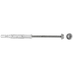 Taco largo multimaterial MFR SB 10-160 SSKS HD avellanado, tornillo hexagonal con arandela, galvanizado