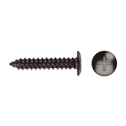 Tornillo FS rosca chapa cabeza baja impronta PH Ø3,5x9,5 cincado negro
