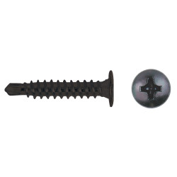 Tornillo CET punta broca reducida cabeza extraplana impronta PH Ø4,2x14 cincado negro