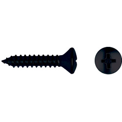 Tornillo DIN 7983 rosca chapa cabeza gota sebo impronta PH Ø4,2x19 mm cincado negro