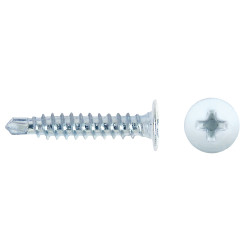 Tornillo CET punta broca reducida cabeza extraplana impronta PH Ø4,2x14 lacado blanco