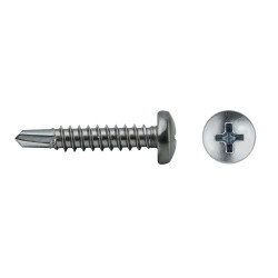 Tornillo DIN 7504N punta broca cabeza alomada impronta PH Ø3,5x16 mm acero inox A2