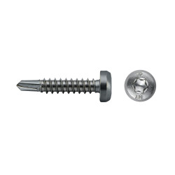 Tornillo A85S punta broca cabeza alomada impronta SIT Ø4,8x19 mm acero inox A2