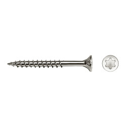 Tornillo VELOX rosca parcial cabeza avellanada impronta SIT Ø6x60/35 mm acero inox A2