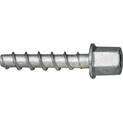 Anclaje tornillo directo a hormigón Ø 6x35 mm, cabeza manguito M10, recubrimiento Zn-Al