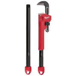 Llave Stillson Acero 3 en 1 de hasta 64mm de cap. o 2 1/2"
3 longitudes 10, 18 y 24" MILWAUKEE Ref.48227314