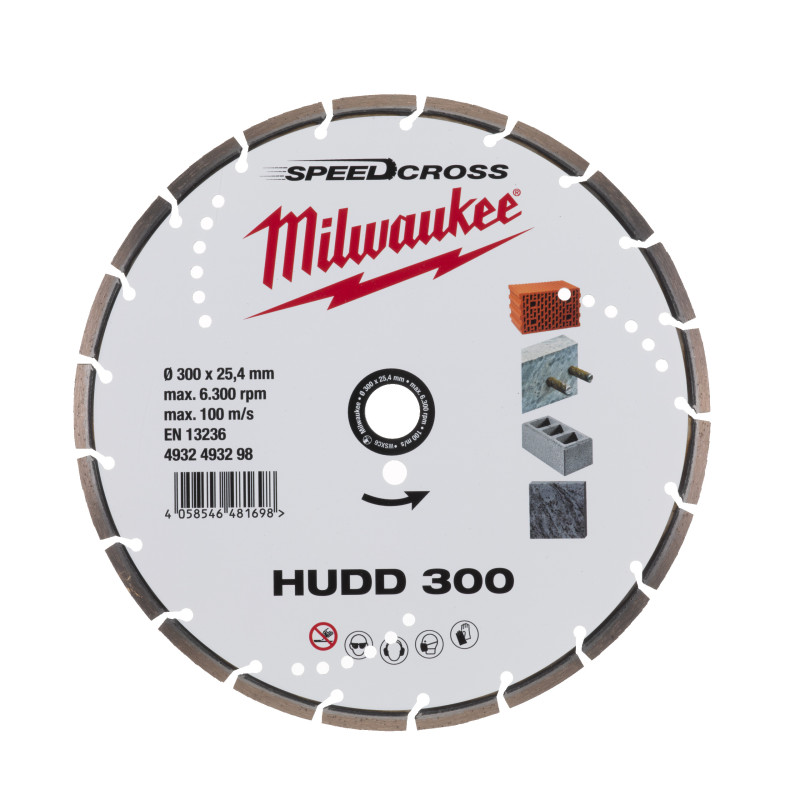 Disco diamante SPEEDCROSS Mat.Duros - HUDD 300mm