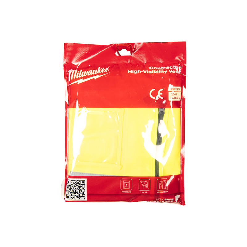 Chaleco alta visibilidad contractor Amarillo - S / M - 1 ud
