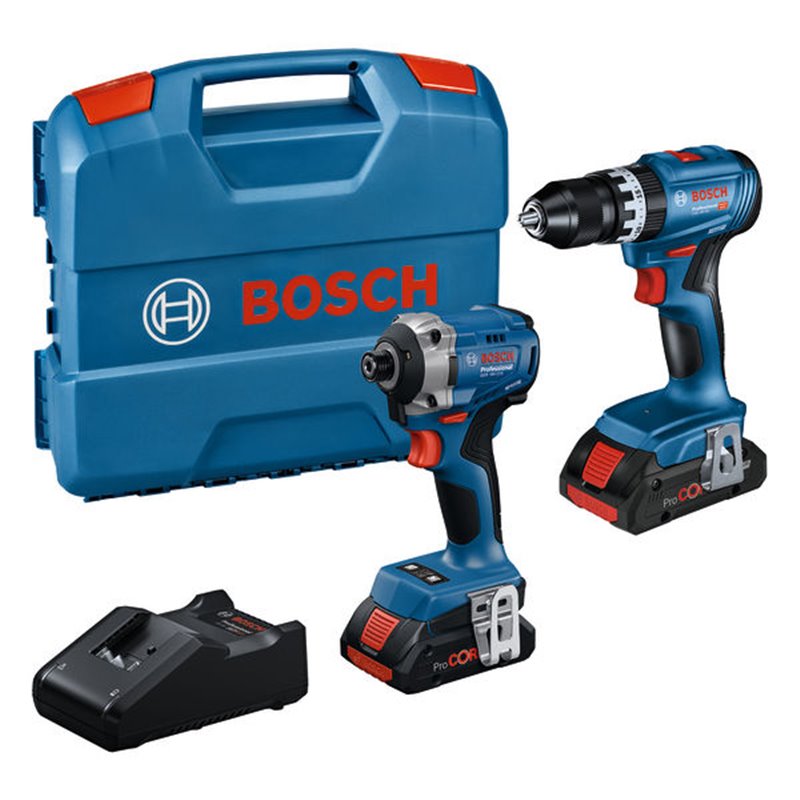 Kit de 2 herramientas de 18V GSB + GDR + 2x4 + GAL Professional