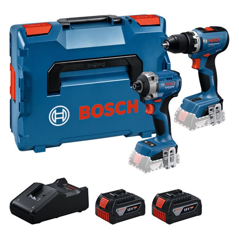 Kit de 2 herramientas de 18V GSR + GDR + 2x GBA 5.0 Ah + GAL 18V-40 Professional