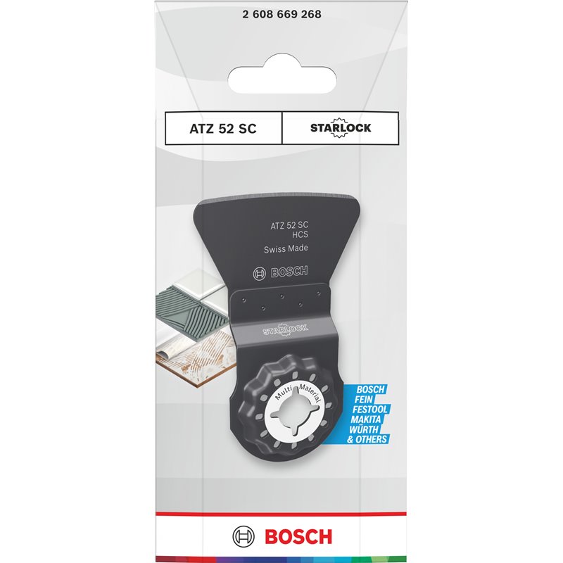 Cuchilla para cortar materiales múltiples ATZ 52 SC, Starlock, 52 x 26 mm