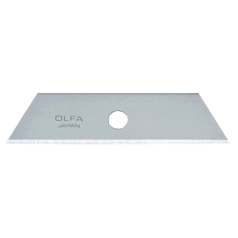 Pack de 5 cuchillas trapezoidales 72x17,5 mm plateadas