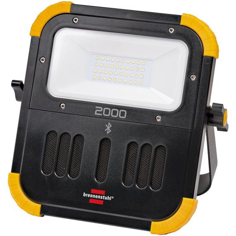 Foco LED portátil BLUMO 3000 A con batería recargable y altavoces Bluetooth (3000 lm)