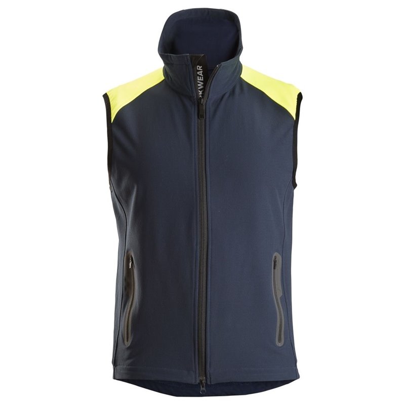 Chaleco Neon FlexiWork azul marino-amarillo neon talla M