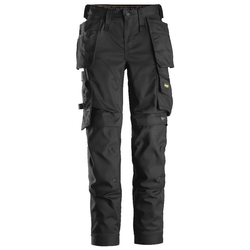Pantalon elastico mujer bolsillos flotantes AllroundWork negro talla 046
