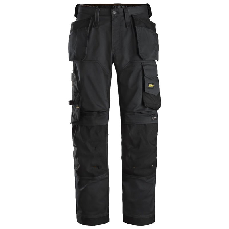 Pantalon elastico ajuste holgado AllroundWork bolsillos flotantes negro talla 092