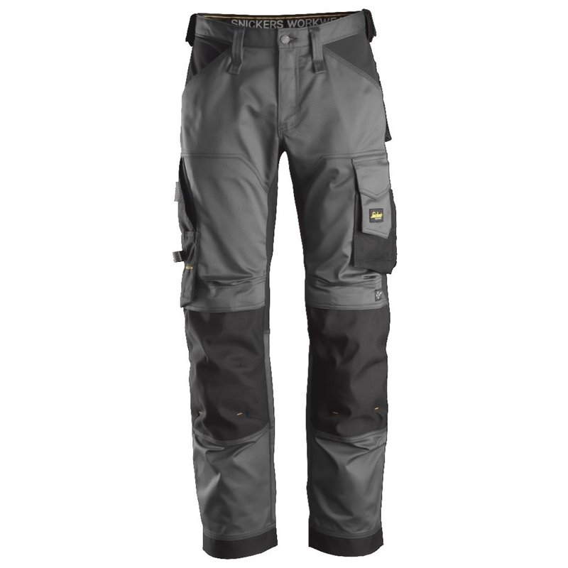 Pantalon elastico ajuste holgado AllroundWork gris acero-negro talla 092