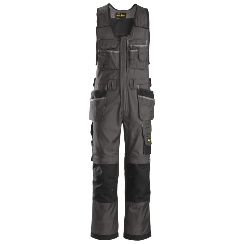 0212 Peto bolsillos flotantes DuraTwill gris antracita-negro talla 96
