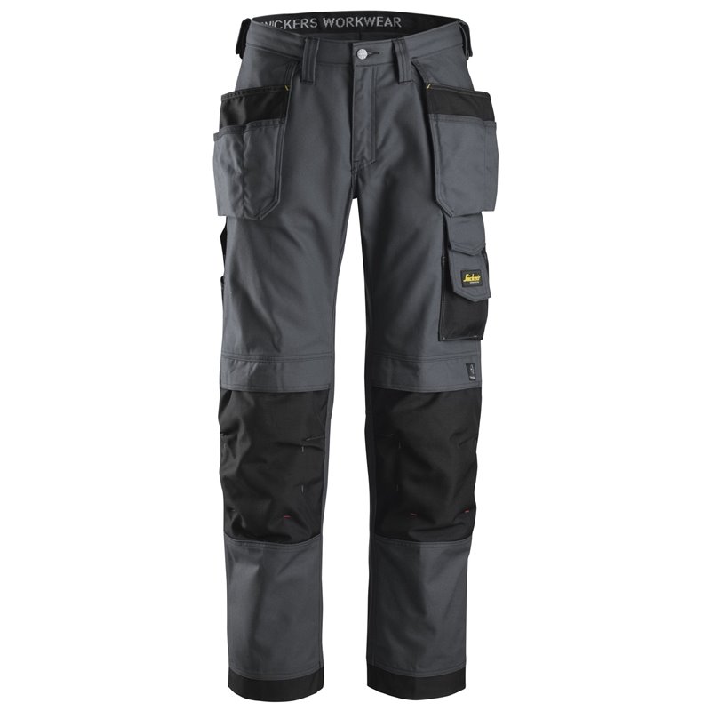 3214 Pantalón largo Canvas+ con bolsillos flotantes gris acero-negro talla 160