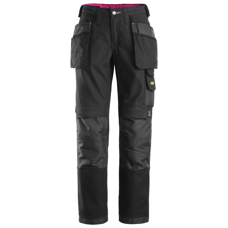 3714 Pantalón largo Canvas+ Mujer con bolsillos flotantes negro talla 80