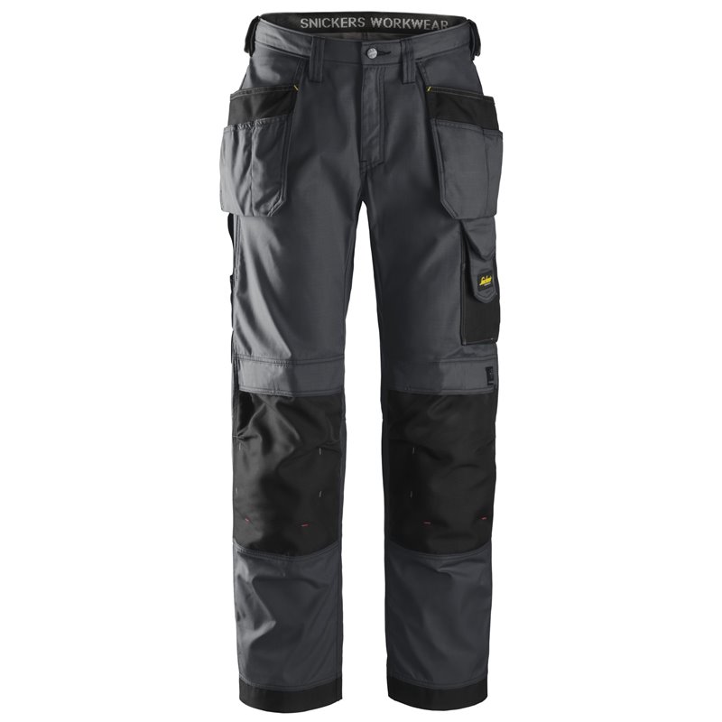 3213 Pantalón largo Rip-Stop con bolsillos flotantes gris acero-negro talla 250