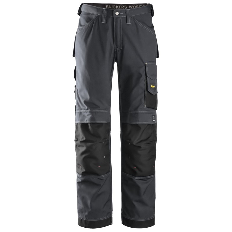 3313 Pantalón largo Rip-Stop gris acero-negro talla 84