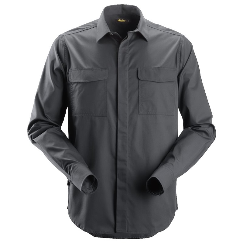 8510 Camisa Service M/Larga gris acero talla XS