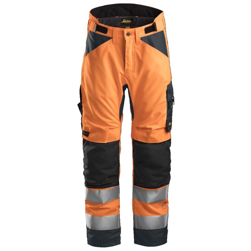 6639 Pantalón largo aislantes 37.5® AV cl.2 AllroundWork naranja/ gris acero XL corta