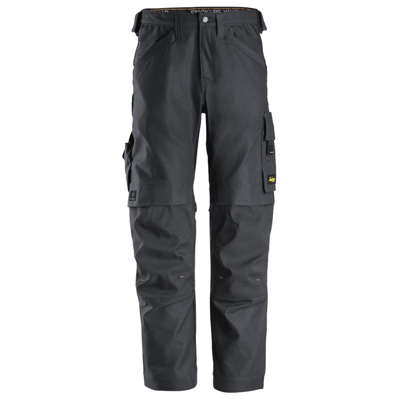 6324 Pantalones largos de trabajo elásticos Canvas+ AllroundWork gris acero talla 124