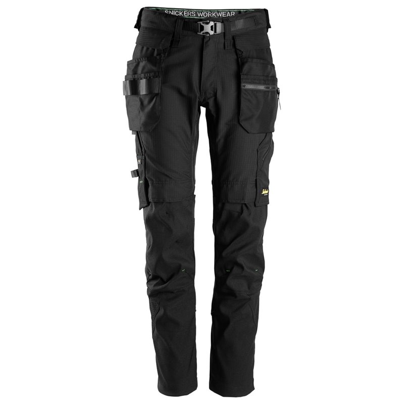6972 Pantalones largos de trabajo desmontables con bolsillos flotantes FlexiWork negro talla 66