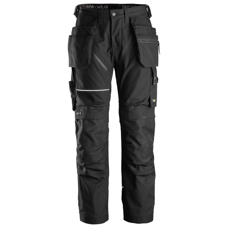 6214 Pantalones largos de trabajo con bolsillos flotantes Canvas+ RuffWork negro talla 96
