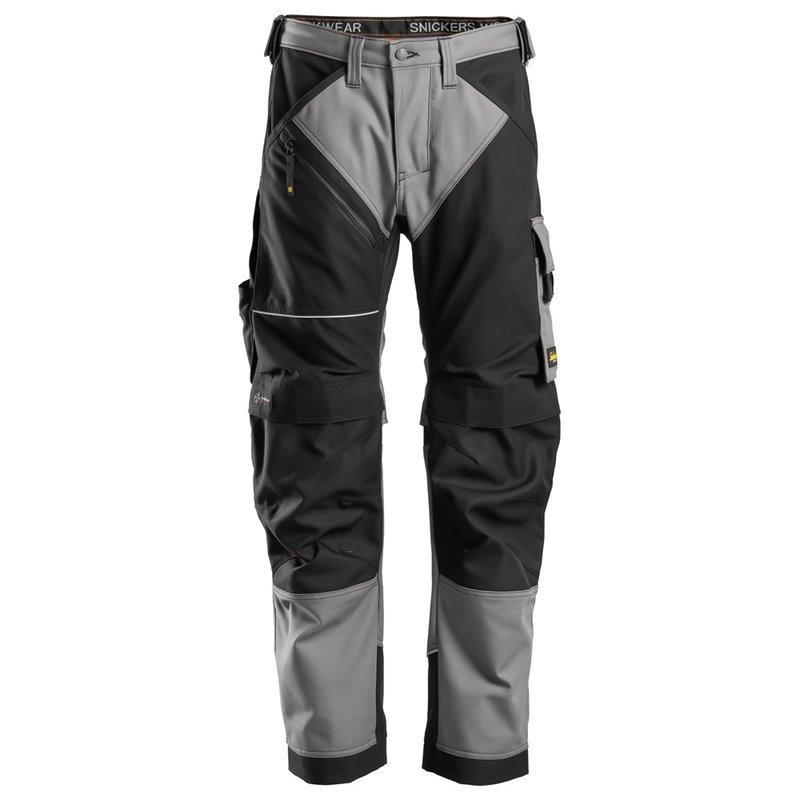 6314 Pantalones largos de trabajo Canvas+ RuffWork gris-negro talla 156