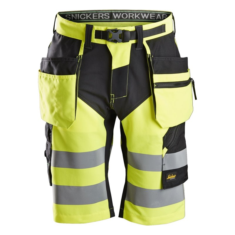 6933 Pantalones largos de trabajo de alta visibilidad clase 1 FlexiWork amarillo-negro talla 48