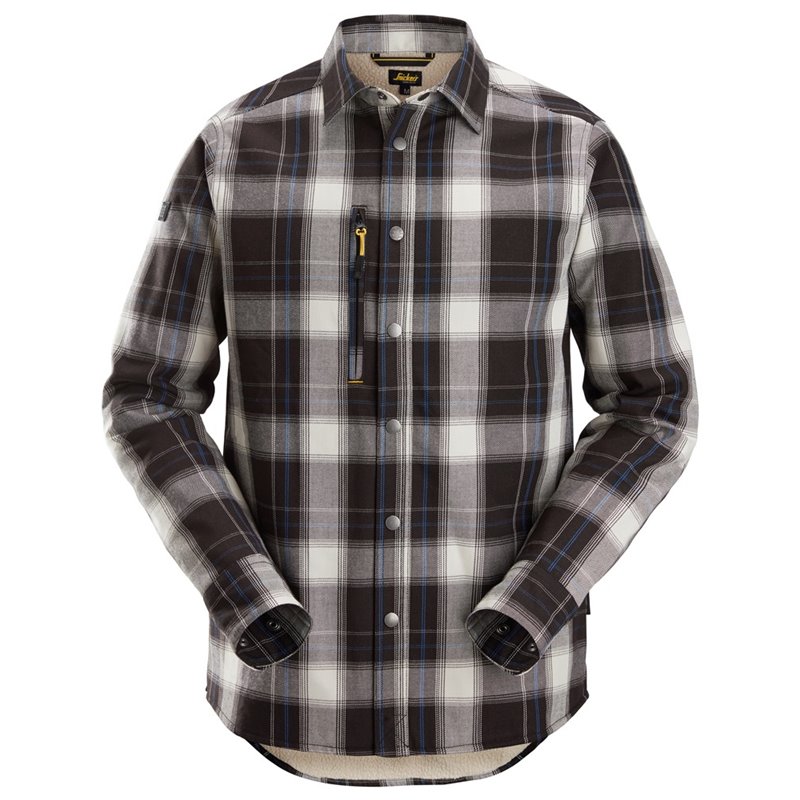 8522 Camisa aislante AllroundWork negro-blanco hueso talla XL