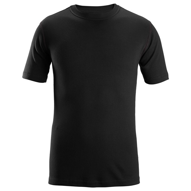 2563 Camisa de manga corta con cuello redondo ProtecWork negro talla 3XL