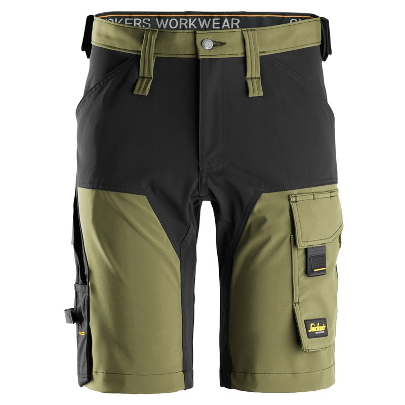 Pantalón corto elástico AllroundWork 6173 verde T.64