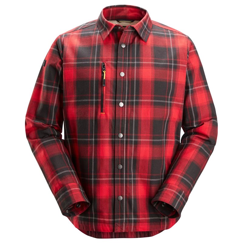 8522 Camisa aislante AllroundWork rojo-negro talla XL