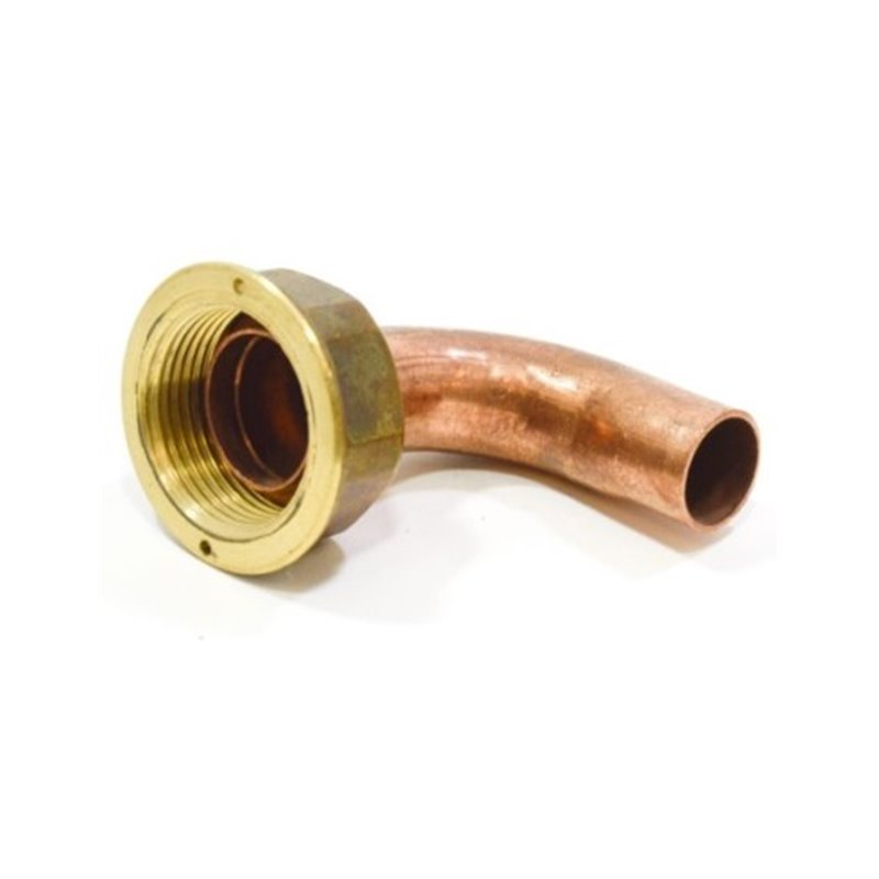 Racor curvo hembra 7/8'' para soldar 15 mm
