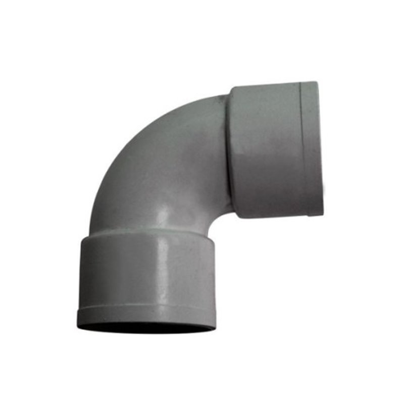 Codo 87° hembra-hembra de PVC evacuación 40 mm