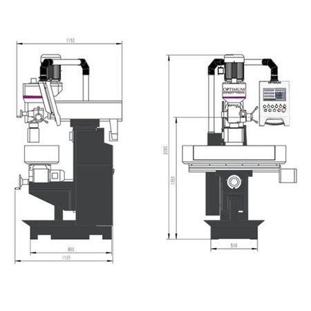 FRESADORA OPTI MUM MT 50, 400 V. MT 50