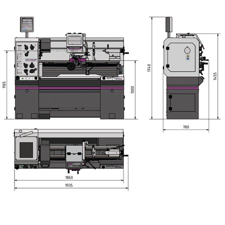 #TORNO TM 4010D 400V con DPA31 Plus TORNO OPTITURN TM4010D\400V\3PH\50HZ WITH DPA21