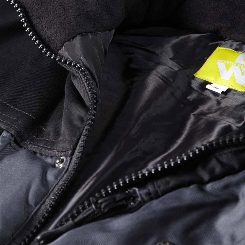 Chaleco acolchado multibolsillos gris y negro 1441 PIATTEC - Talla L
