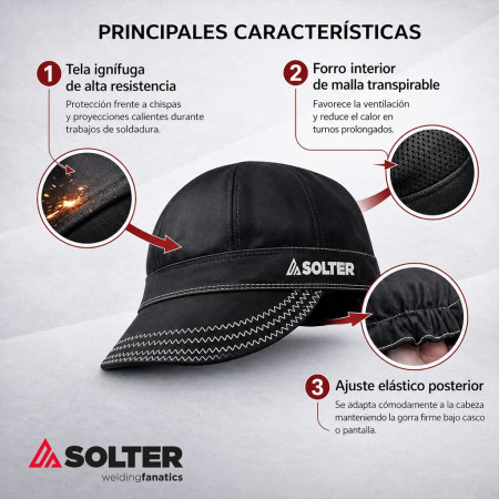 GORRA SOLDADOR TEXTIL IGNIFUGO