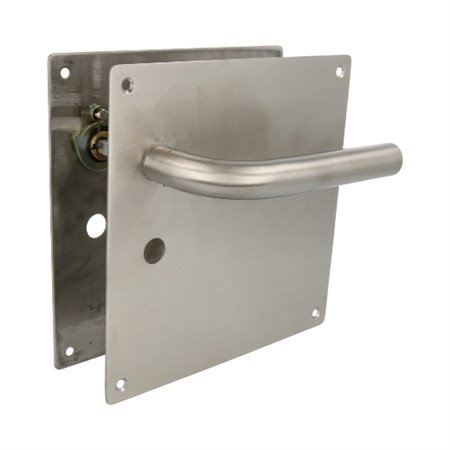 AMIG 10431  Manilla con placa 4CW  180 x 180 mm  Acero inoxidable 18/8  Mate