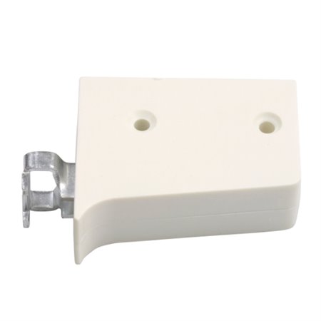 AMIG 17759  Colgador mueble 12  59 x 49 mm  Acero zincado / PVC  Blanco